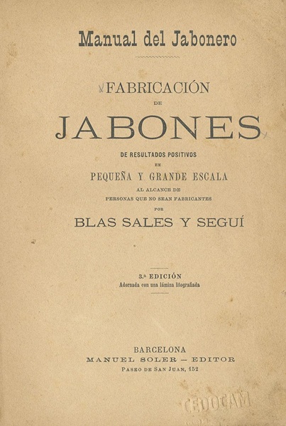El saber hacer del jabón: un tesoro del fondo antiguo del CEDOCAM