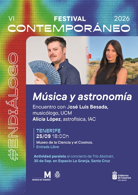 Cartel música y astronomía