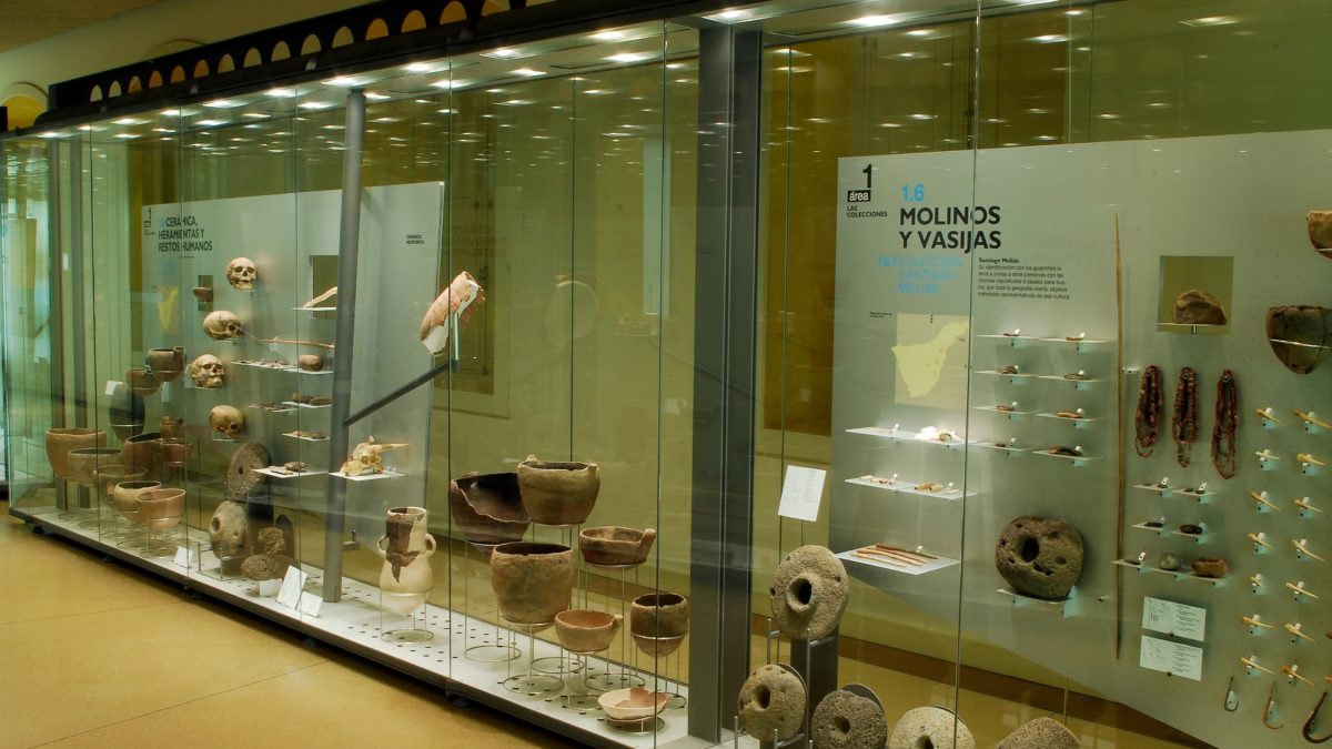 Vitrina del museo arqueológico