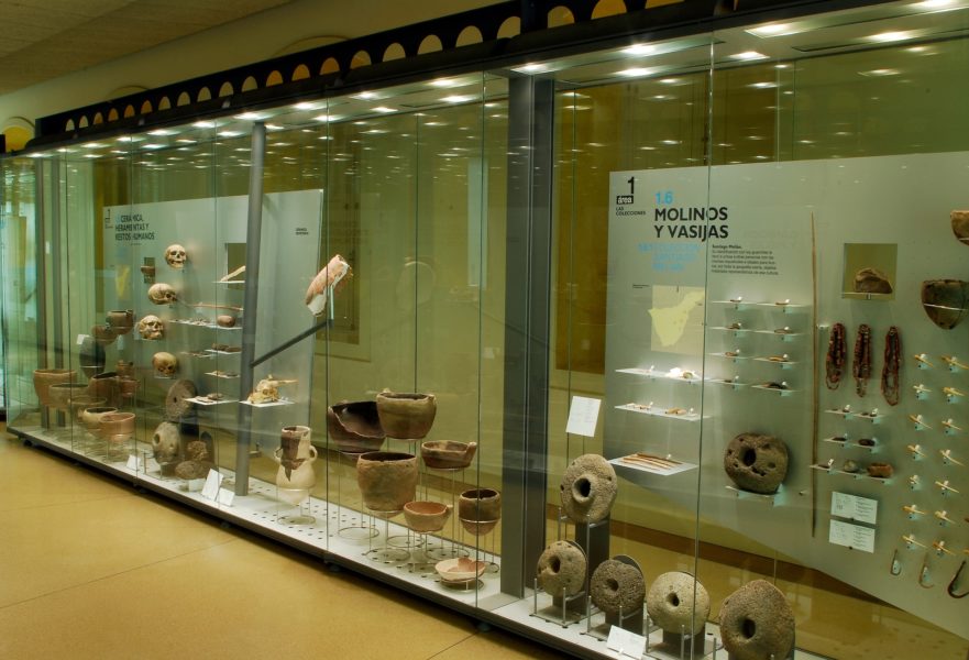 Vitrina del museo arqueológico